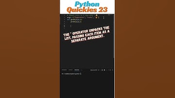 Unpack Lists in 1 Line with * 🤯 | PyQuickies #23