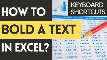 How to BOLD a text in Excel? (Keyboard Shortcut) | CTRL + B #bold #exceltutorial