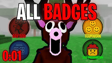 How Fast Can I Get *EVERY* BADGE SOLO in 99 Nights in the Forest?