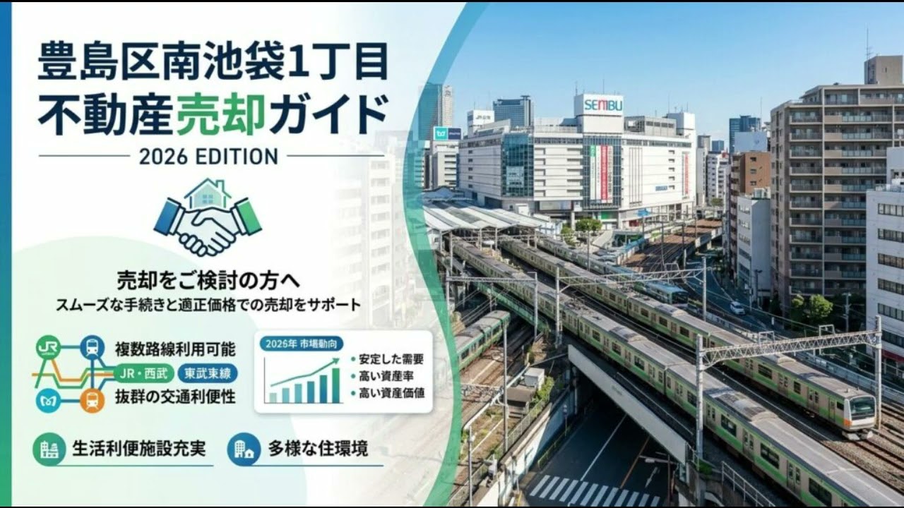 【音声ガイド】南池袋1丁目不動産売却ガイド