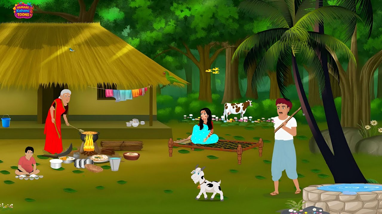 लालची किसान और खजाने का श्राप | Hindi Story | Hindi Kahaniya | Moral Stories | cartoon story