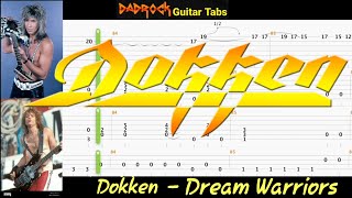 Dream Warriors - Dokken - Guitar + Bass TABS Lesson