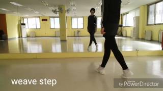 라인댄스기본스텝(vine, overvine, weave)
