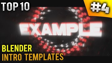 TOP 10 Blender Intro templates #4 (Free download)