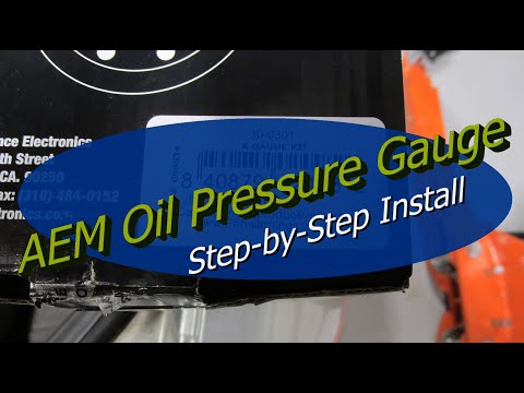 How To: Subaru WRX STI AEM Oil Pressure Gauge Install