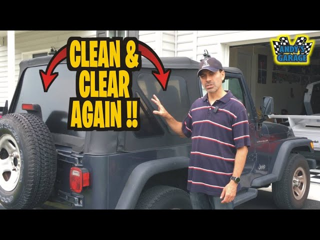 How To Restore Clear Vinyl & Plastic Windows (Convertible Tops) by McKee's  37 