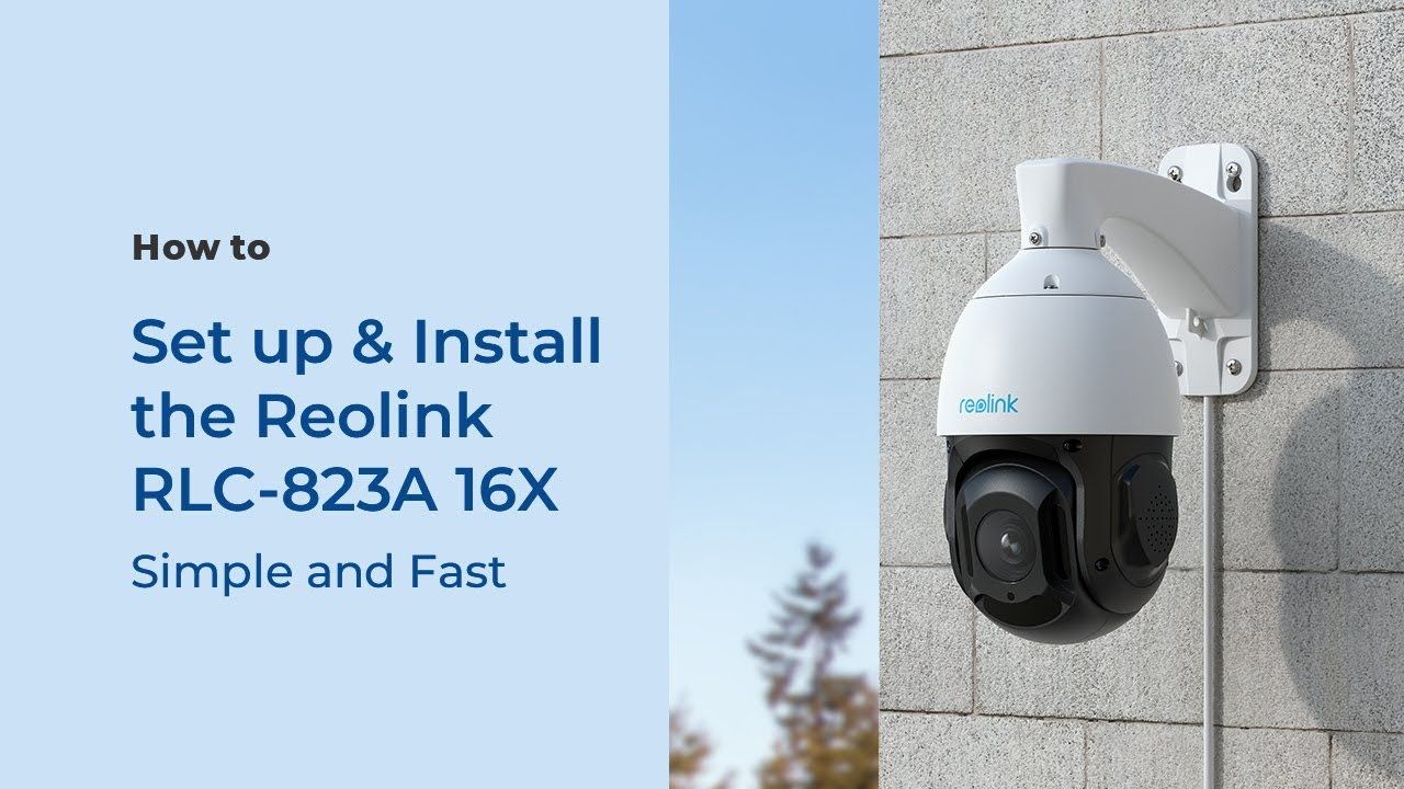 Reolink 4K 8CH NVR PoE Security Camera System PanTilt 5X Zoom Auto Tracking  823A