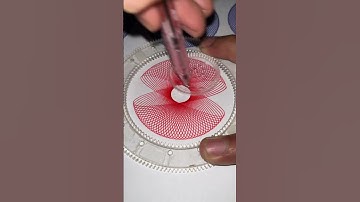 Hypnotic Spirograph Timelapse | Satisfying Mandala Art in 20 Seconds #Shorts #Spirograph #Timelapse