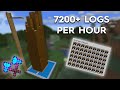 Minecraft Wood Farming - Mine 7200+ Wood Logs Per Hour - Easy Build 1.16/1.15