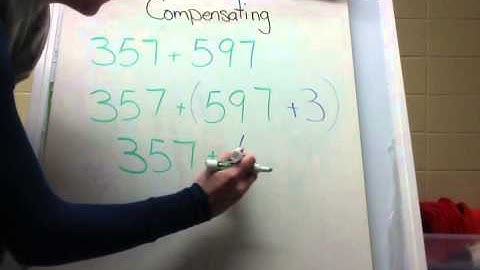 Addition Strategy - Compensating