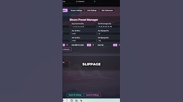 How to set up Bloom part 2 🌸 #trading #crypto