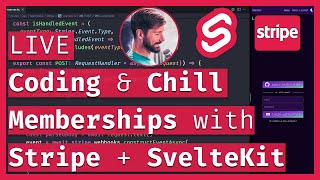 Memberships with Stripe, SvelteKit & Supabase 💸 Patreon-like Service Part 4 🔴 LIVE Coding & Chill
