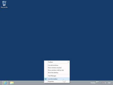 Windows 8.0 Professional - Resize the Taskbar