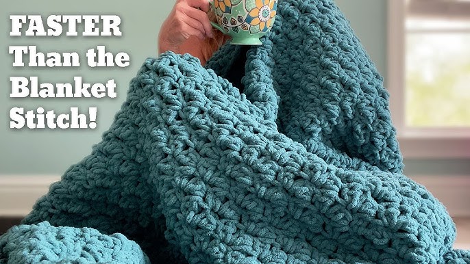 Hand Knitted Thick Blanket Thick Warm Cozy Soft To Touch