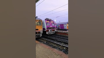 Depart Howrah junction Brande New Pinke 🩷 Emu Local Train Bardhaman Galloping Local #vairlshort