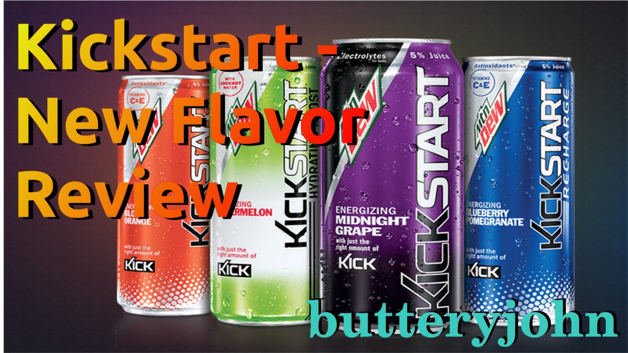 Mtn Dew Kickstart Review New Flavor YouTube