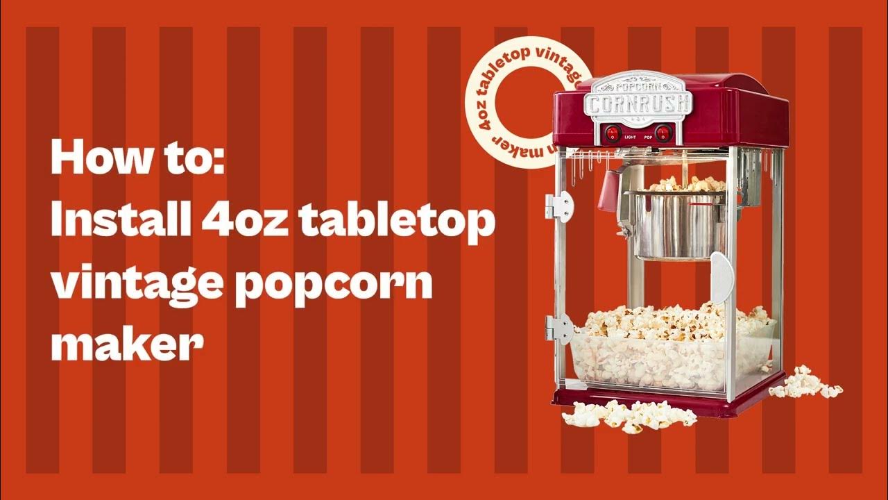 Great Northern Popcorn 4oz Tabletop Popcorn Machine with Warming