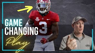 Alabama Football vs Texas A&M GAME-CHANGER - Daniel Wright Pick-6!