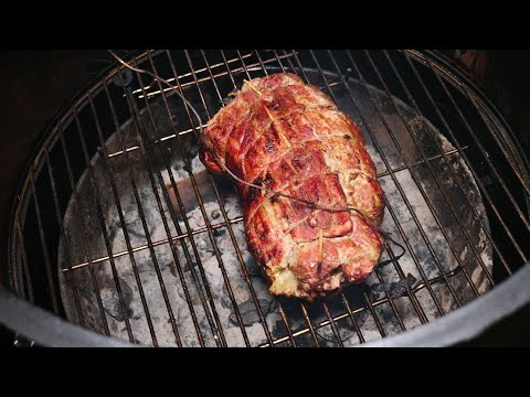 Video: Schweinerolle Mit Zwiebeln Und Senf