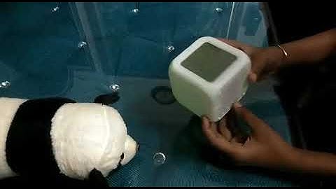 colour changing digital analog alarm clock unboxing