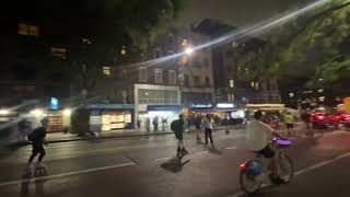 Rollerblading in New York City