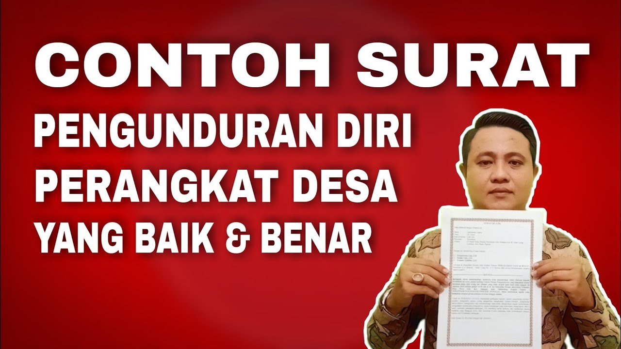 Contoh Surat Pengunduran Diri Anggota Bpd 