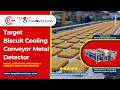 Target Innovations Biscuit Cooling Conveyor Metal Detector #biscuit #conveyor #metaldetectors