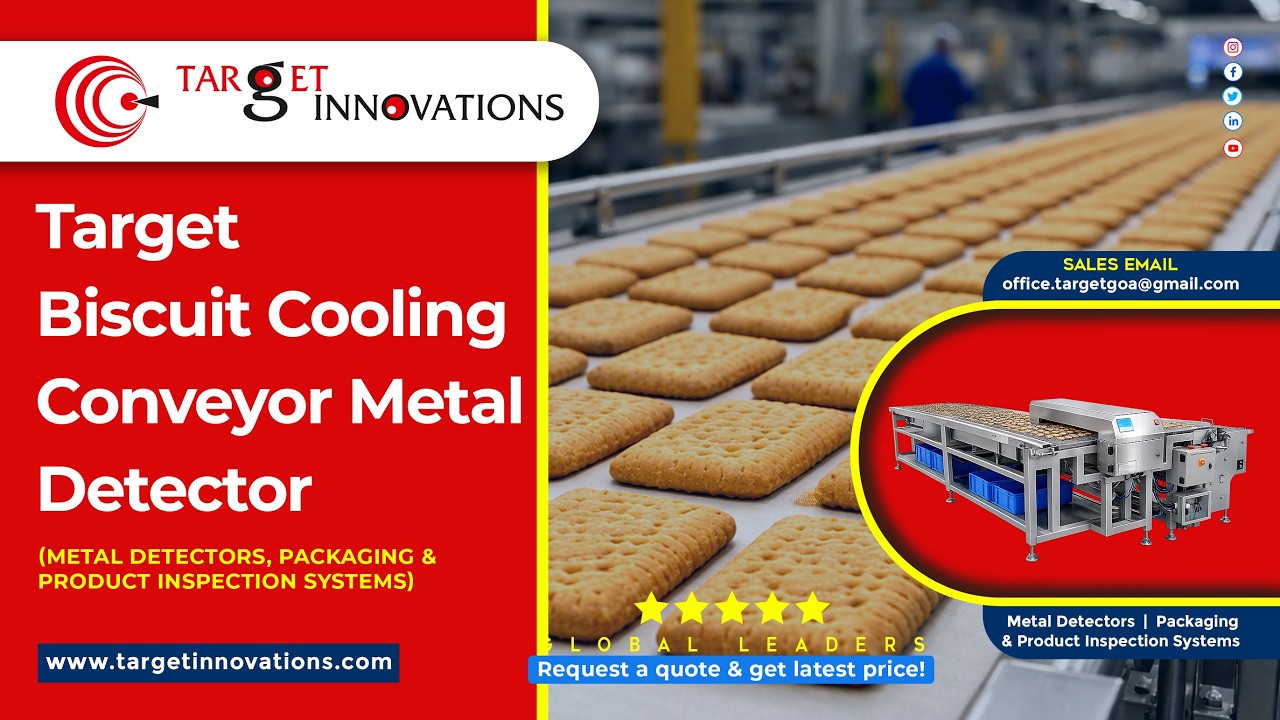 Target Innovations Biscuit Cooling Conveyor Metal Detector #biscuit # ...