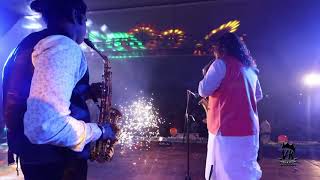 Manoj saxophone play song mere vatan ke  logo'Top of the world saxophonist..