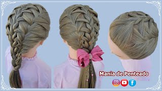 2 em 1 Lindos Penteados com Tranças | 2 in 1 Braids Hairstyles for Girls 🥰💕