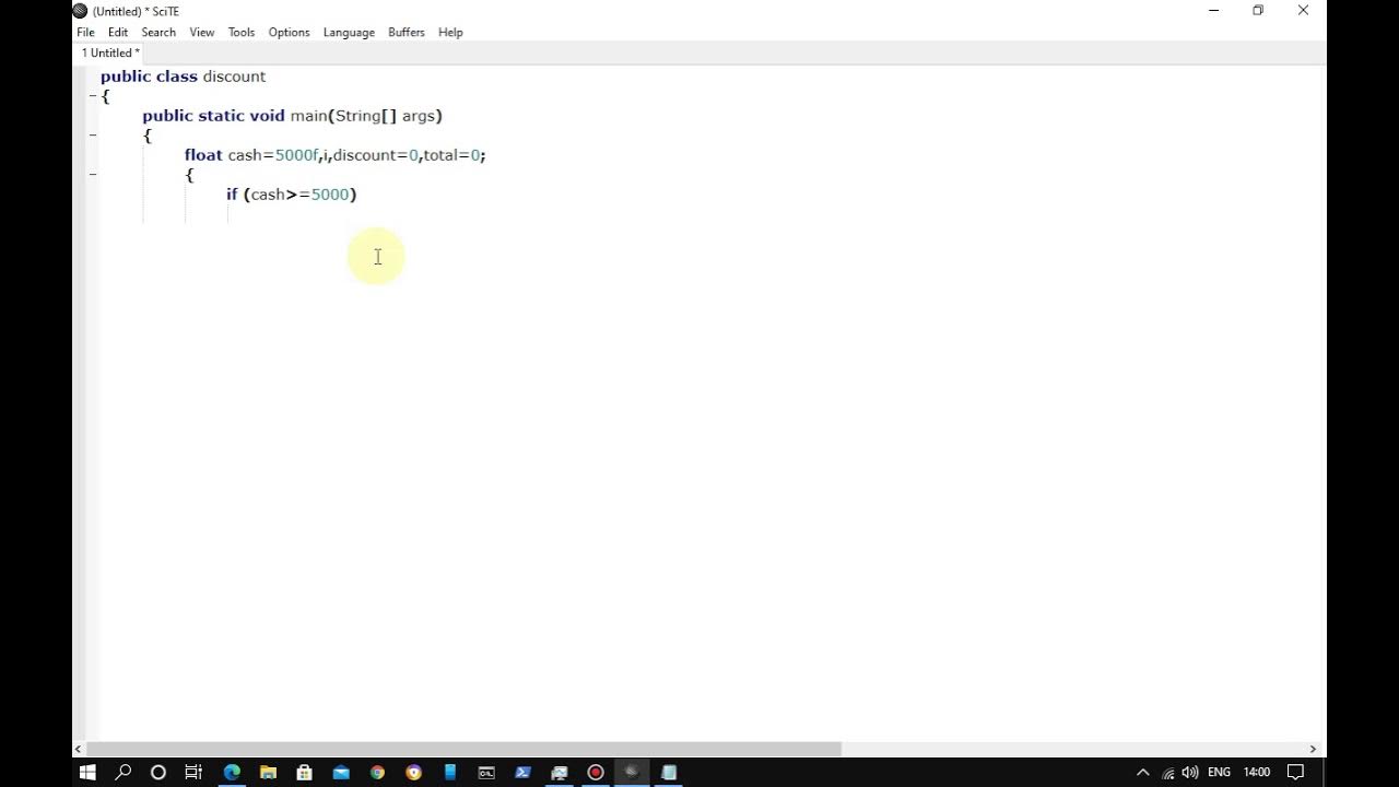 Class 12 Chapter 7 Java Experiment 1(Discount 10%) - YouTube