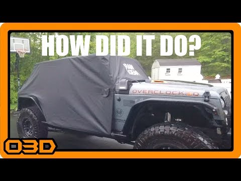 My Rain Gear Cover after a Rain Event -  How did it do? 2015 Jeep Wrangler JK Unlimited