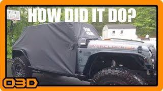 My Rain Gear Cover after a Rain Event - How did it do? 2015 Jeep Wrangler JK  Unlimited - YouTube