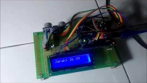 Mengukur Jarak Menggunakan Sensor Ultrasonik Dengan Arduino dan LCD