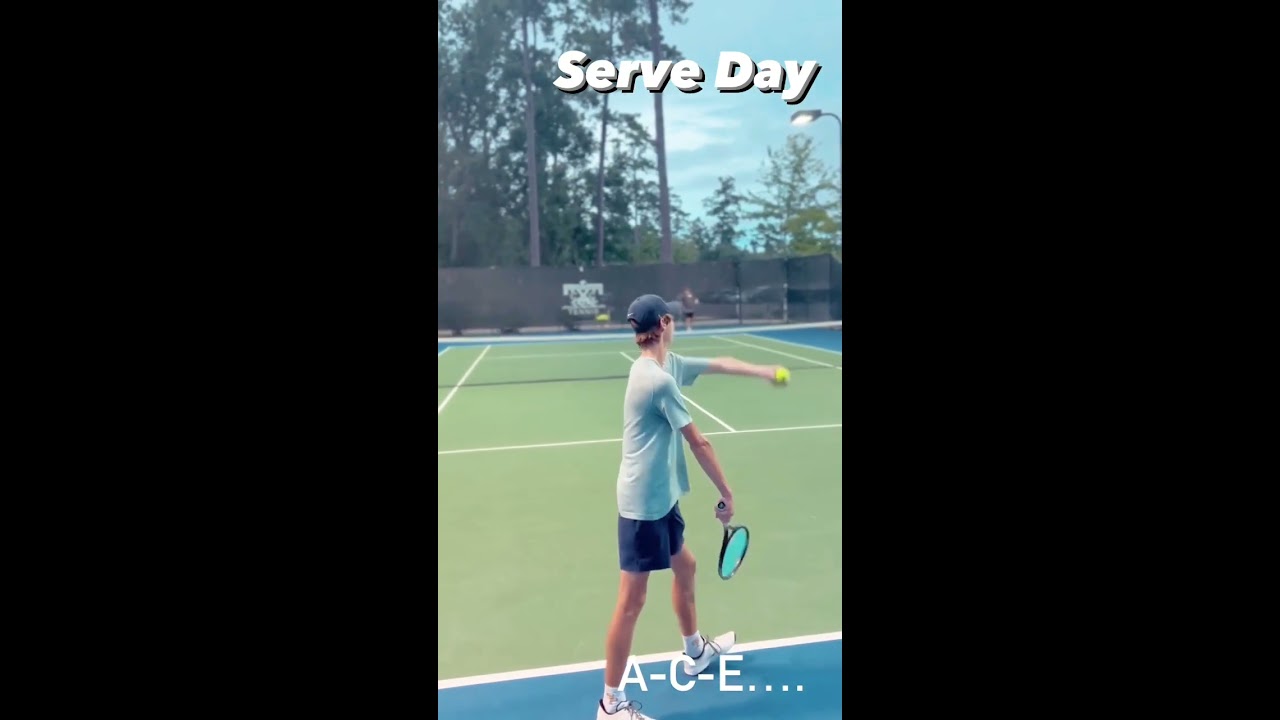 The tennis serve technique