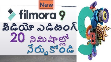 Filmora 9 Tutorial in Telugu for Beginners | Learn Video Editing  2020 | Best Video Edit Software