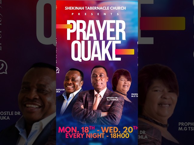 Prayer Quake  Join us with Apostle Dr. J.C. Uka : Mon 18th – Wed 20th #prayer #shorts #Jesus