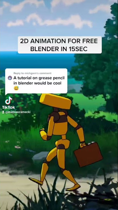 The quickest tutorial for 2d animation in #blender3d