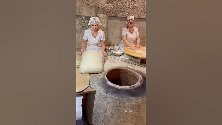 The art of baking Armenian Lavash bread
