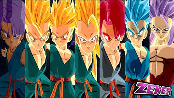 Kid Trunks SSJ,SSJ2,SSJ3,SSJ4,SSJGod,SSJBlue | Dragon Ball Z Budokai Tenkaichi 3