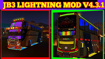 NEW JB3 LIGHTNING MOD V4.3.1 FOR BUS SIMULATOR INDONESIA #bussimulatorindonesia @gnrnonstop