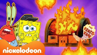Губка Боб | 20 минут хаоса в "Красти Краб"! | Nickelodeon (Россия)