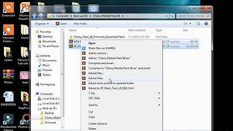 How To Flash Cherry Flare S8 firmware via Spft