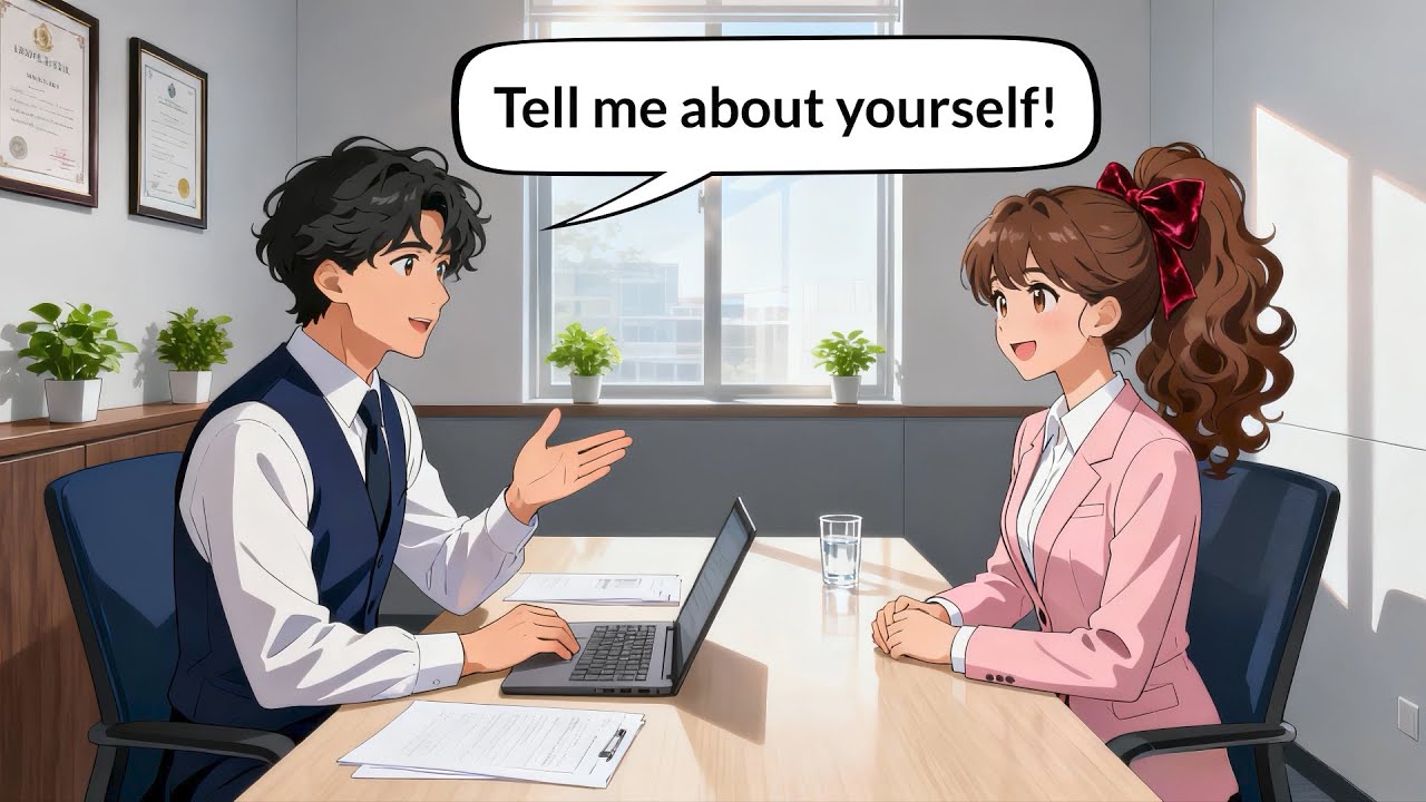 10 Easy English Dialogue | Job Interview Conversations for Beginners ...