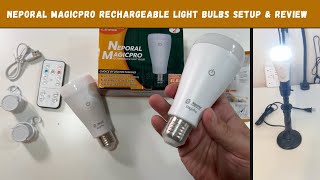 Celebrity Neporal MAGICPRO Rechargeable Light Bulbs Setup & Review Profile