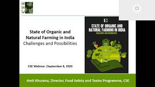 A CSE Webinar and Report Release Organic and Natural Farming in India