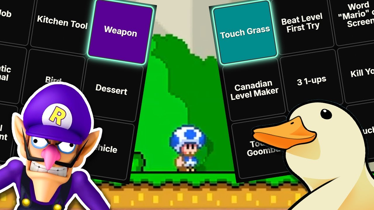 Can I Get a Bingo in Mario Maker Before Randy?