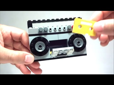 How to build a Lego Boombox + Cassette - Lego Classic 10702 (2016) YouTube