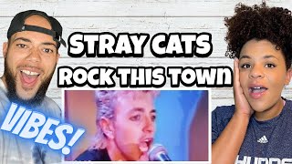 SO MUCH FUN!.. | FIRST TIME HEARING Stray Cats  - Rock This Town REACTION