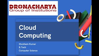 B.Tech Final Year Presentation | Cloud Computing